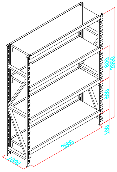 深圳倉儲(chǔ)貨架的內(nèi)尺寸